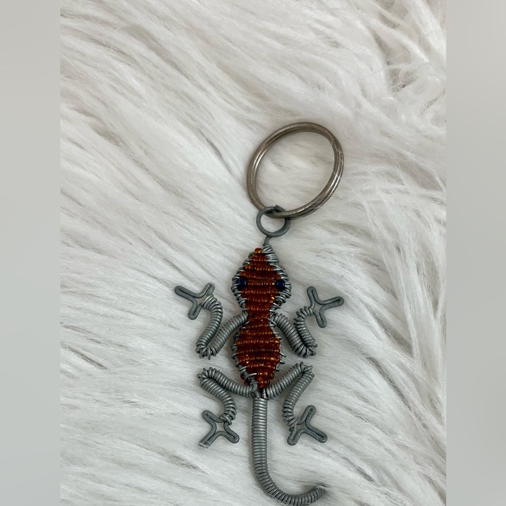 Lizard Keychain made out of metal
